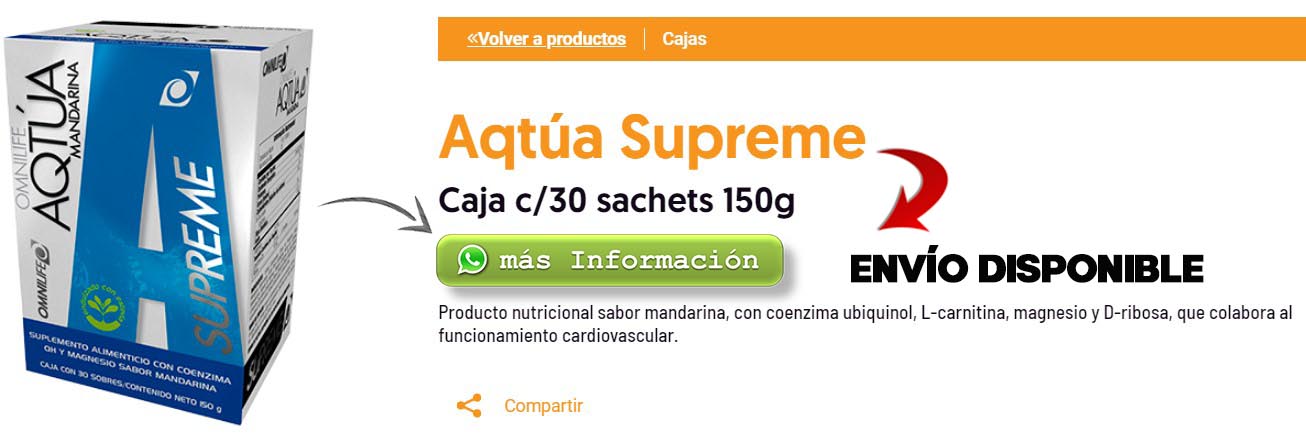 Presentación aqtua supreme omnilife